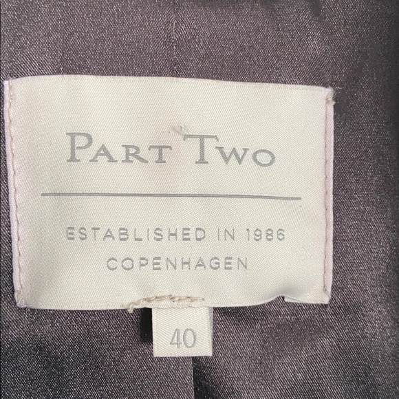 Part Two Lamb Leather Single Button Blazer - Picture 2 of 14